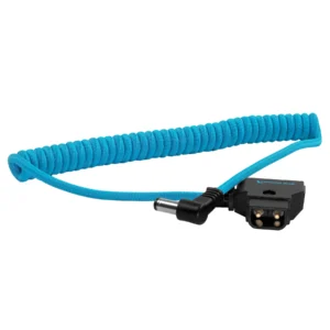 Kondor Blue D-Tap to DC 5.5 x 2.5mm Barrel Right-Angle Coiled Cable Product Image 01