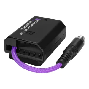 Kondor Blue Purple Female Locking DC Barrel 2.1 to FZ100 Dummy Battery Product Image 01