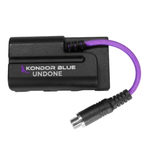 Kondor Blue Purple Female Locking DC Barrel 2.1 to NPF L Series Dummy Battery Product Image 01