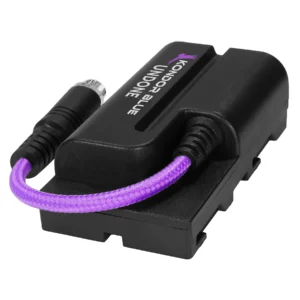 Kondor Blue Purple Female Locking DC Barrel 2.1 to NPF L Series Dummy Battery Product Image 02
