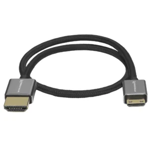 Kondor Blue Raven Black 16 Inch Mini HDMI to Full HDMI Cable Product Image 01