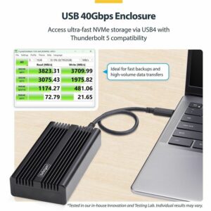 StarTech 1USB4-NVME-ENCLOSURE StarTech USB4/Thunderbolt NVMe SSD Enclosure Product Image 08